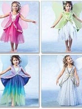 McCall's M4887 Girl's Fairy Halloween Costume Sewing Pattern, Sizes 6-8